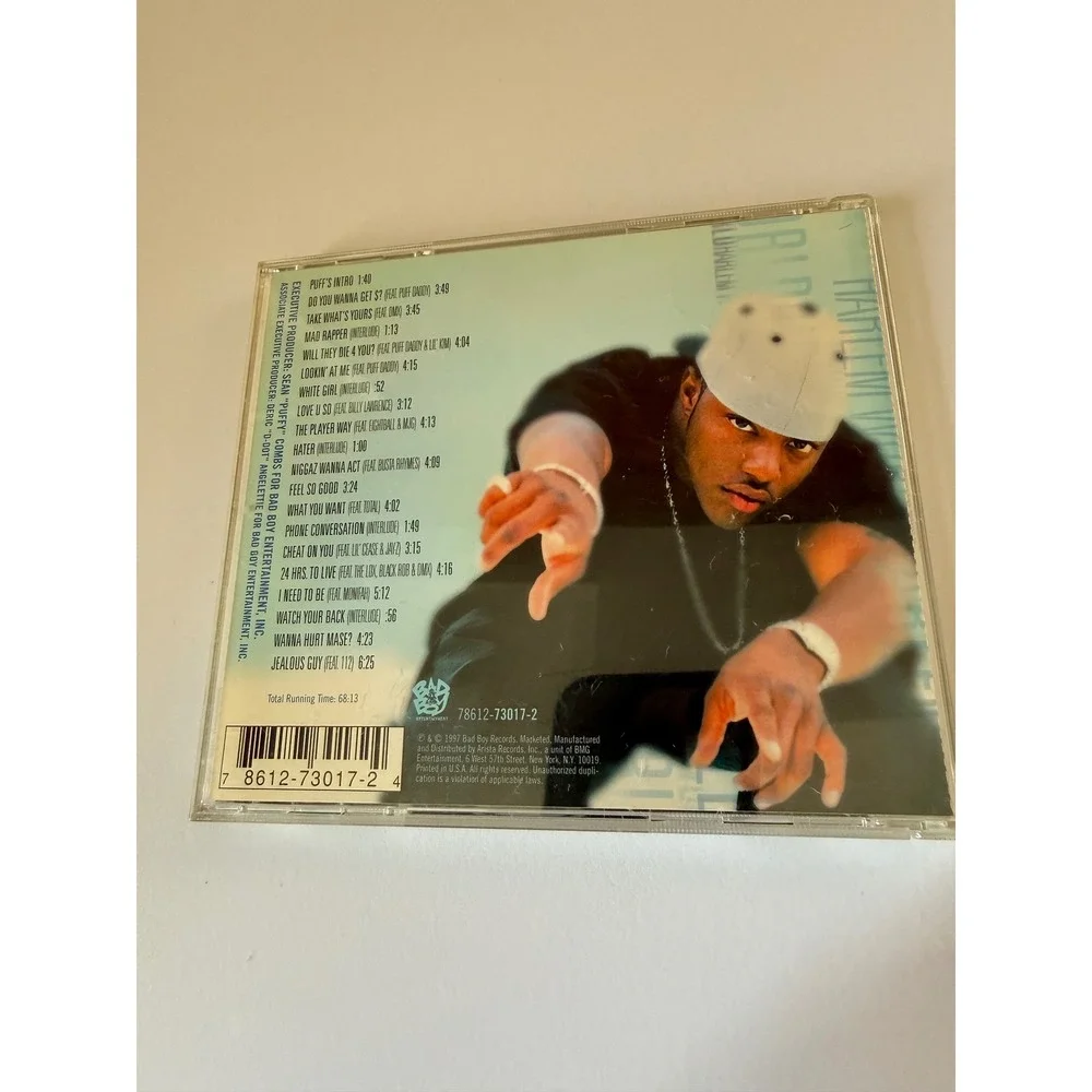 Mase Harlem World CD 1997 Bad Boy Records Hip Hop Rap 78612-73017-2 - Picture 2 of 3